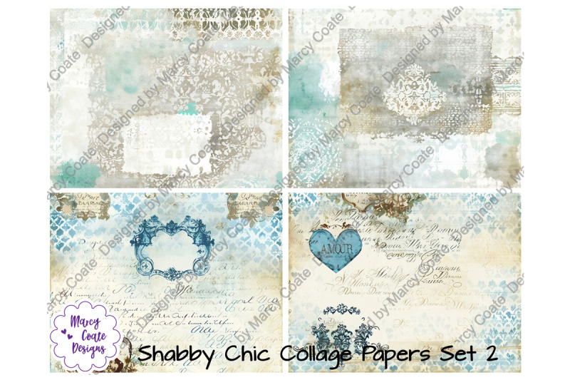 shabby-chic-collage-papers-set-2