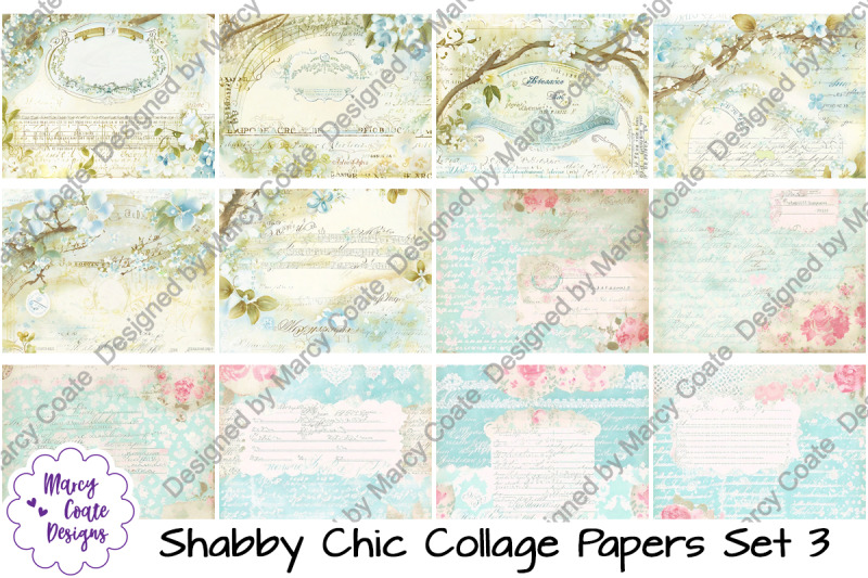 shabby-chic-collage-papers-set-3