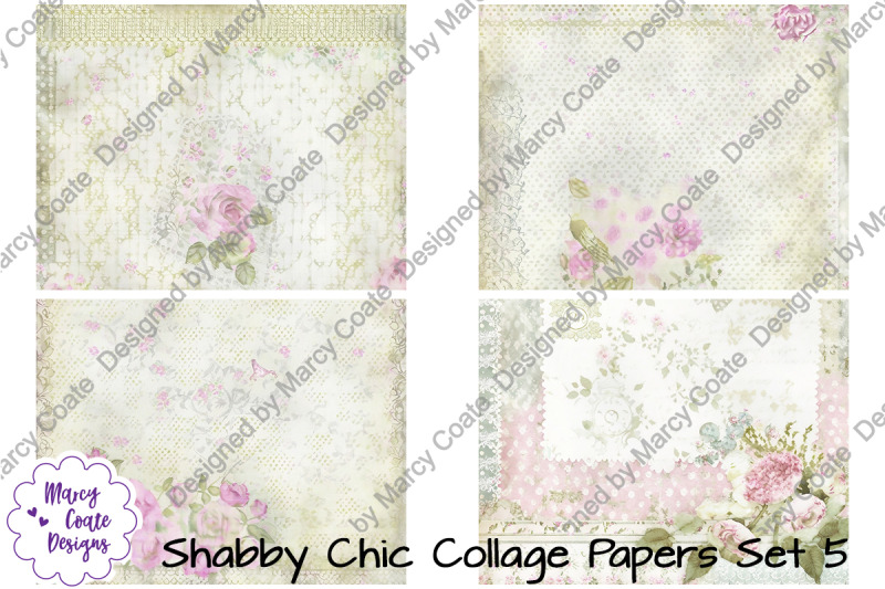 shabby-chic-collage-papers-set-5