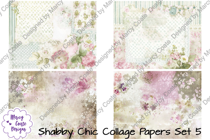 shabby-chic-collage-papers-set-5