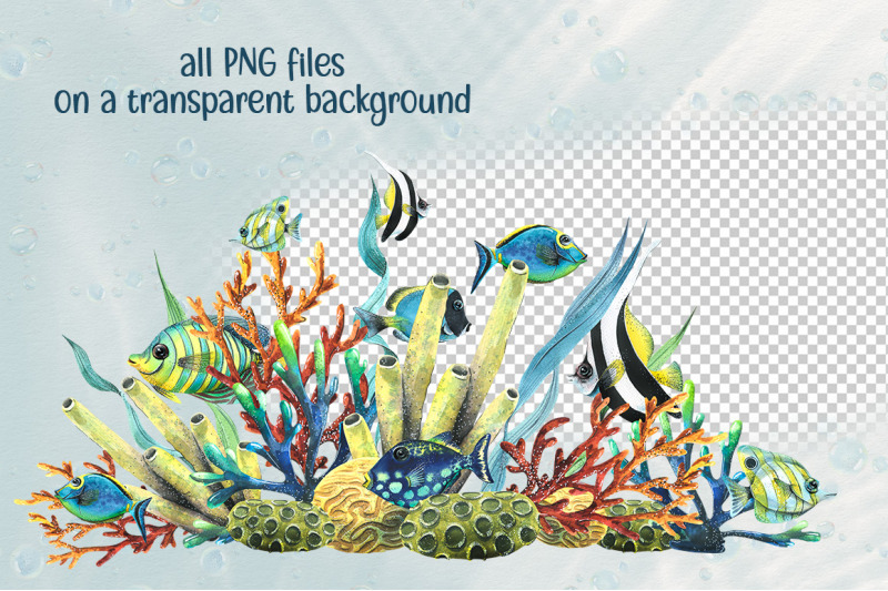 tropical-fish-watercolor-clipart