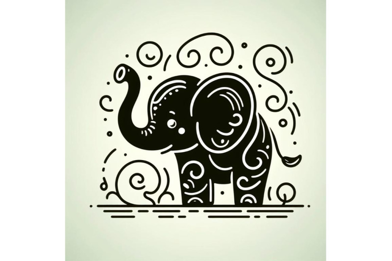 4-hand-drawn-elephant-icon-one-line-art