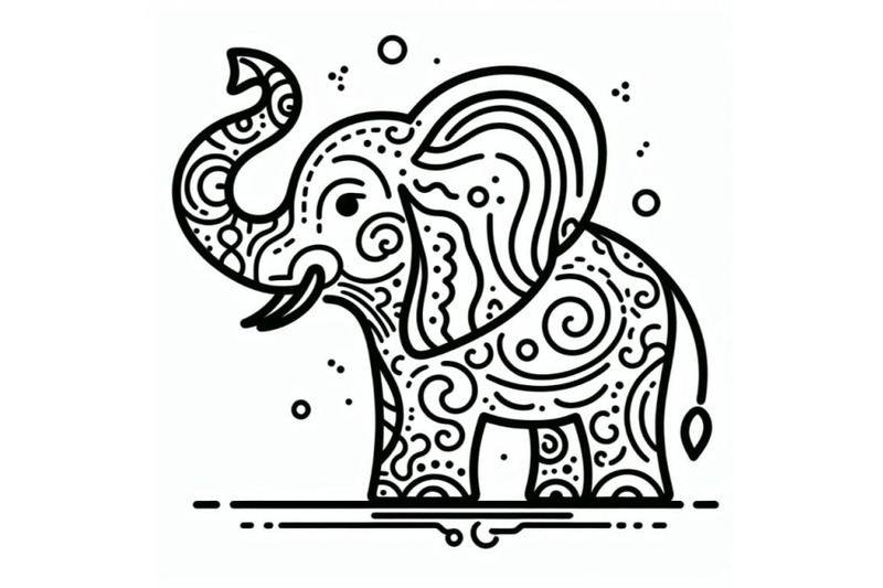 4-hand-drawn-elephant-icon-one-line-art