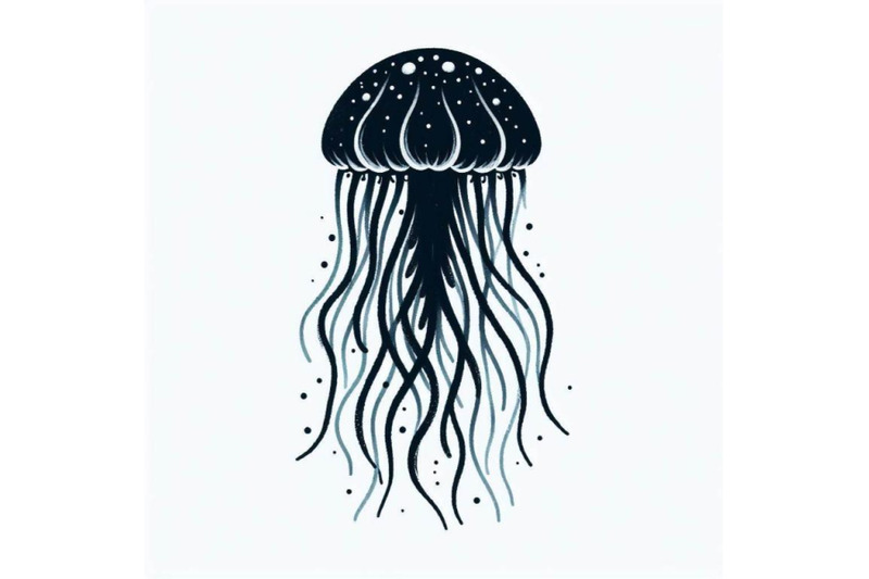 4-hand-drawn-vector-jellyfish-sea-marine-animal-collection