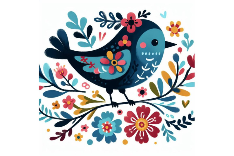 4-illustration-of-cute-bird-decorated-with-flowers