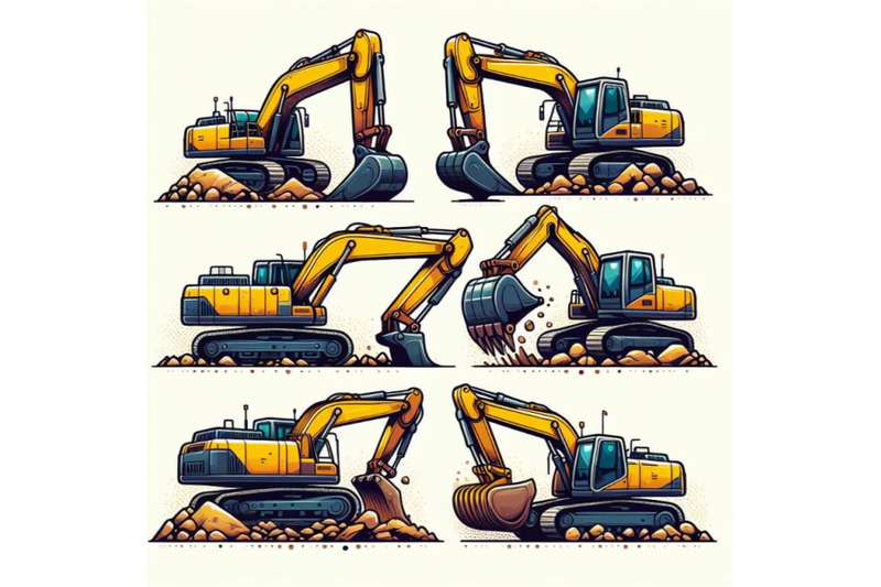 four-excavators