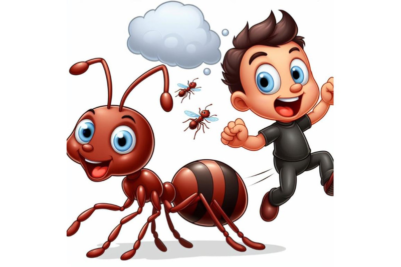 four-funny-ant-cartoon