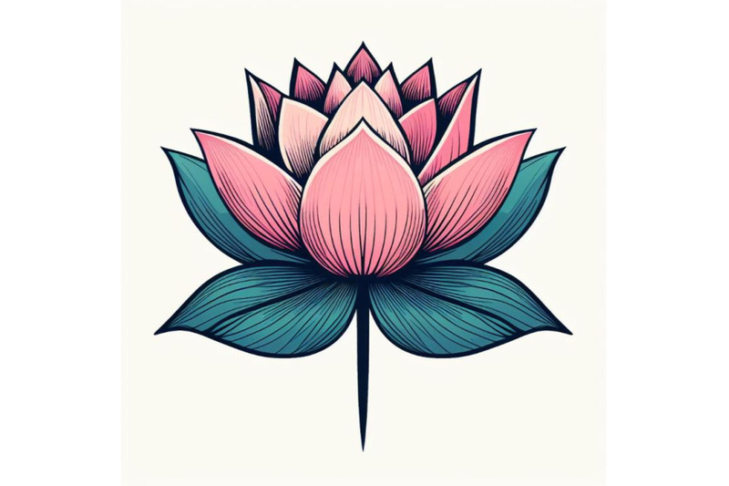 4-trendy-lotus-line-art-vector-minimal-drawing-cute-flower-illustrati