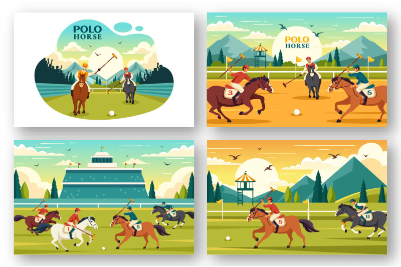 9-polo-horse-sports-illustration