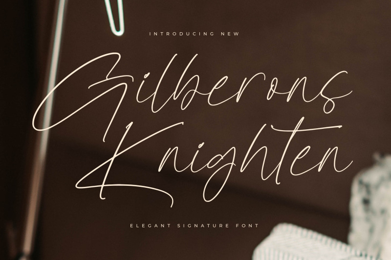 gilberons-knighten-elegant-signature-script