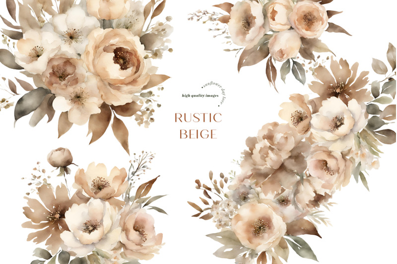 elegant-rustic-beige-flowers-clipart