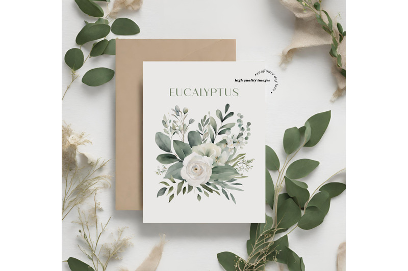 elegant-eucalyptus-greenery-clipart-eucalyptus-flowers-bouquets