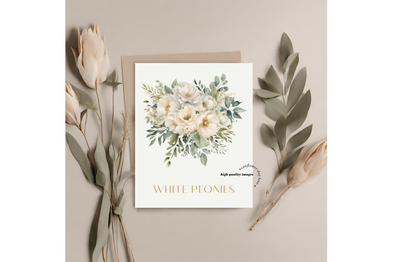 elegant-white-peonies-flowers-bouquets-clipart
