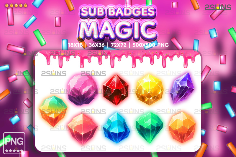 9-magic-sub-badges-gem-rystal-twitch-badges