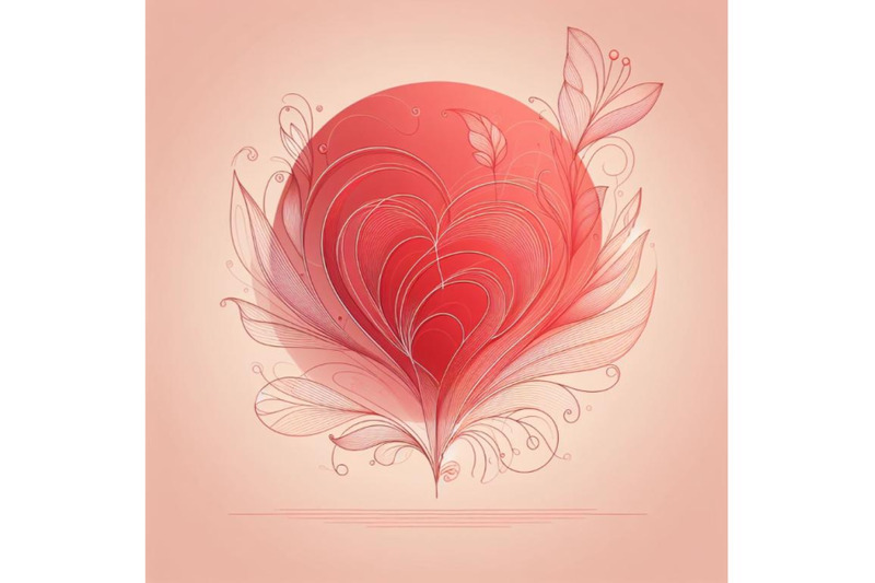 4-beautiful-red-valentines-day-card-with-abstract-design