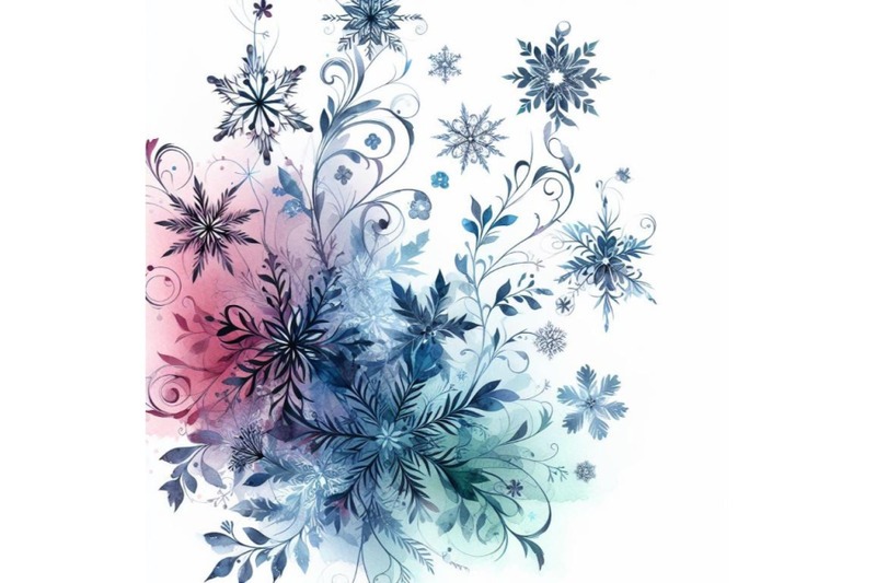 4-beautiful-watercolor-snowflakes