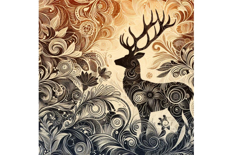 4-hand-drawn-deer