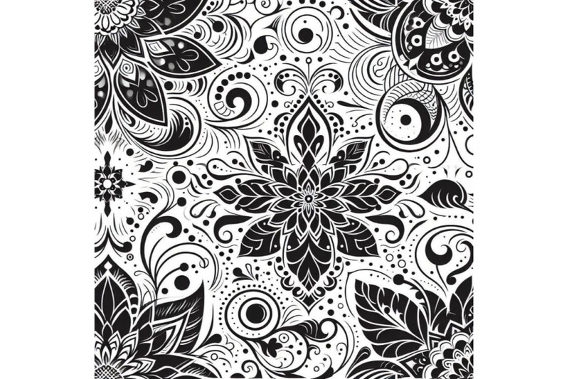 4-lacy-flourish-geometric-seamless-pattern-on-white-background