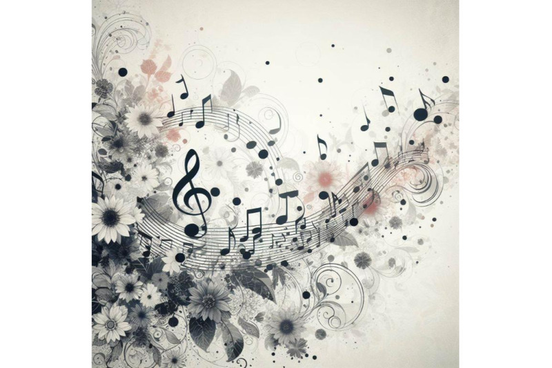 4-music-notes-background-on-white