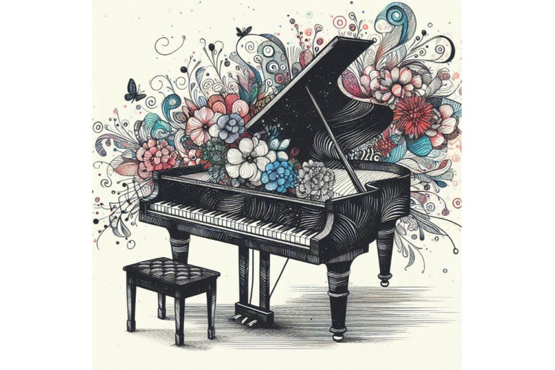 4-piano-sketch-doodle-style