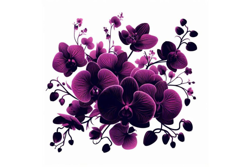 4-purple-orchid-isolated-on-white-background