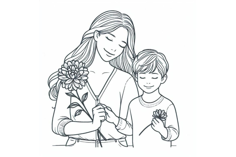 4-mom-and-child-boy-with-flower-for-mom