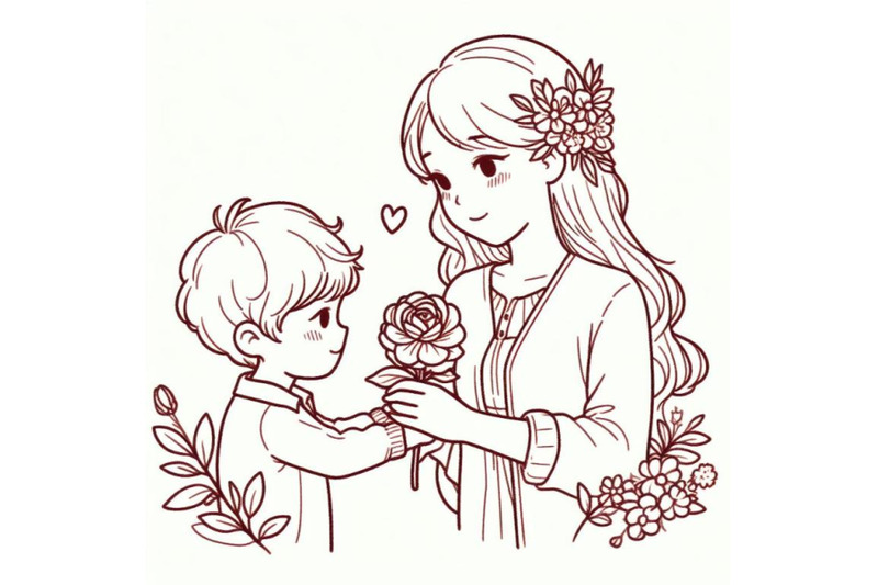 4-mom-and-child-boy-with-flower-for-mom