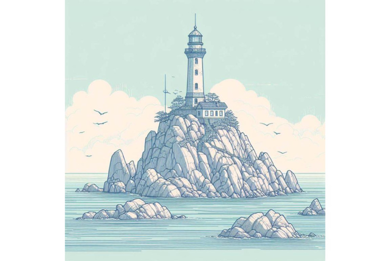 4-lighthouse-on-rock-island-in-sea