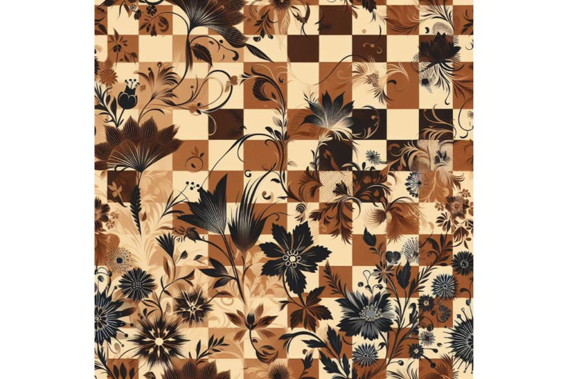 4-seamless-brown-checkered-pattern