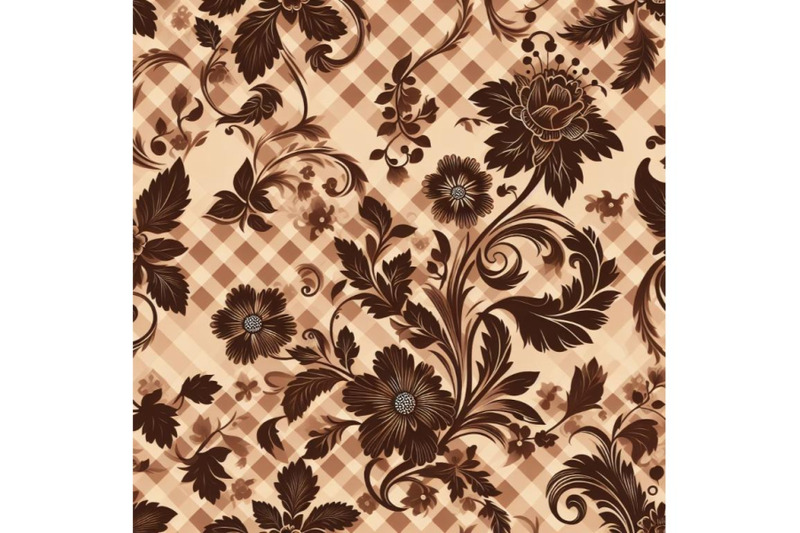 4-seamless-brown-checkered-pattern