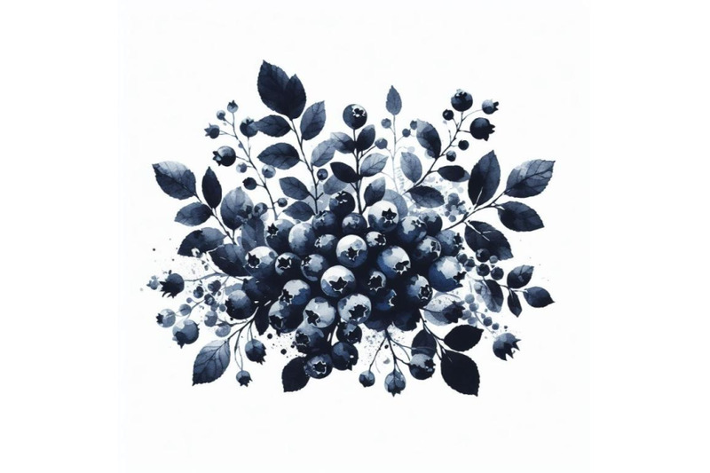 4-watercolor-blueberries-white-background