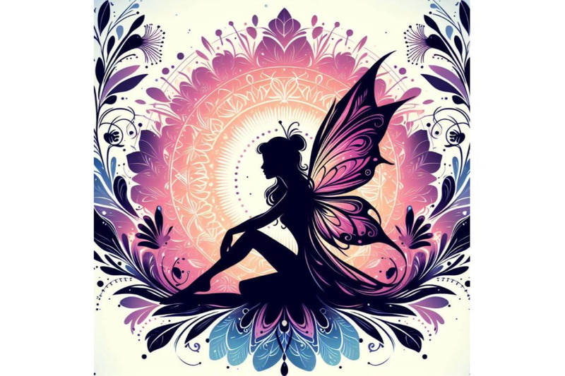 4-set-of-sitting-fairy-silhouette-magical-fairy-logo-mythical-tale-ch
