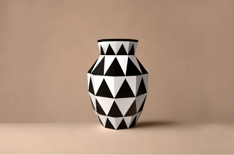 diy-geometrical-vase-3d-papercraft