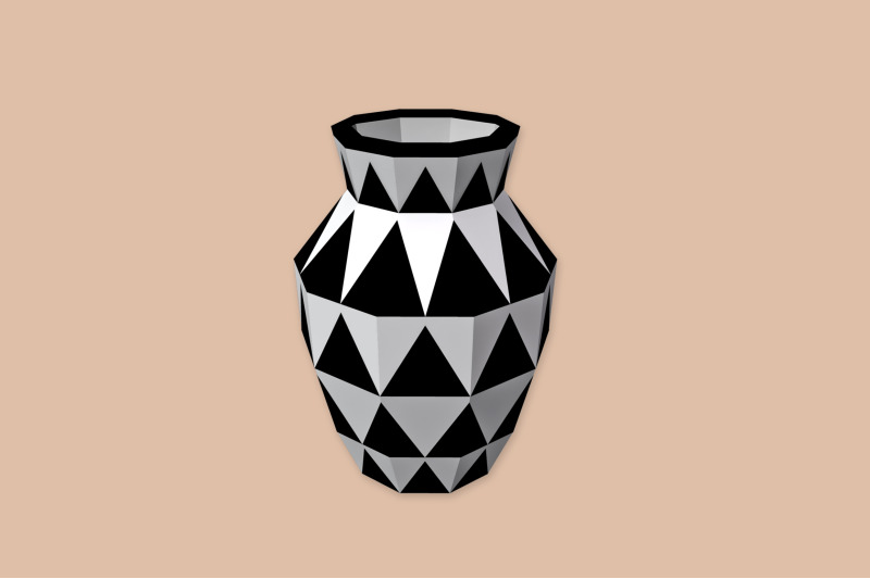 diy-geometrical-vase-3d-papercraft