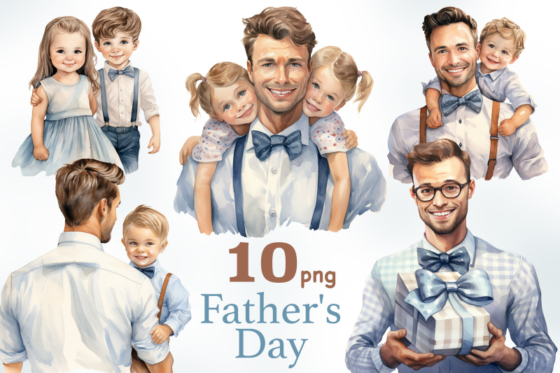 fathers-day-clipart-collection-male-illustration-set