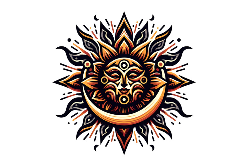 4-art-of-a-sun-logo-with-isolated-background