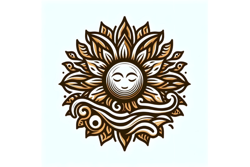 4-art-of-a-sun-logo-with-isolated-background