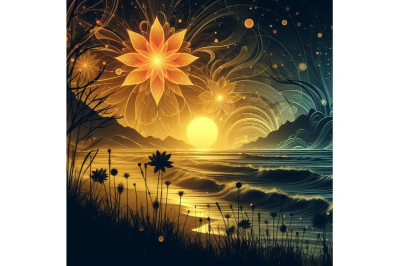 4-beautiful-beach-with-fantasy-flower