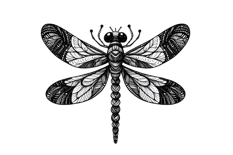 4-black-and-white-hand-made-dragon-fly