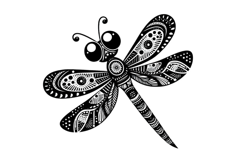 4-black-and-white-hand-made-dragon-fly