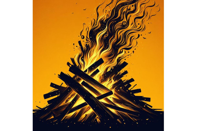 4-burning-bonfire-with-wood