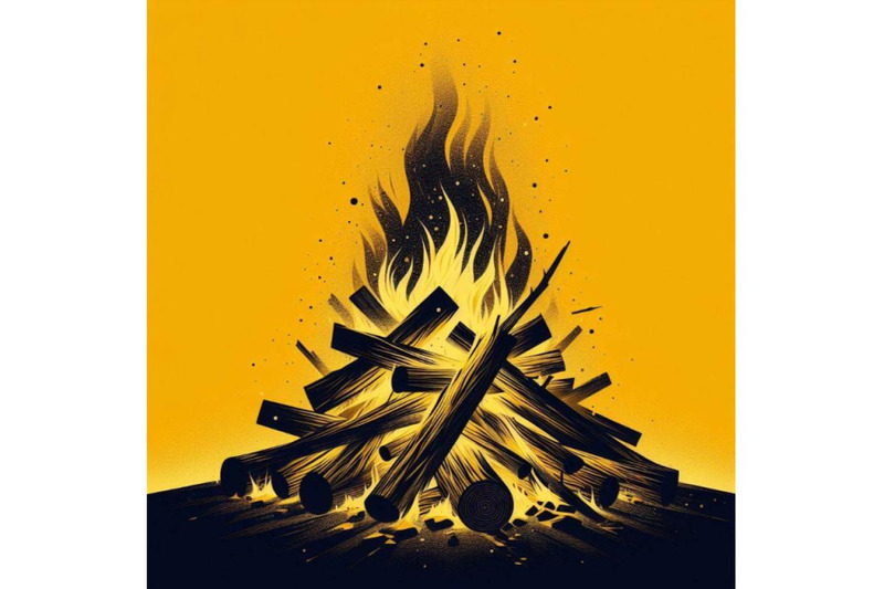 4-burning-bonfire-with-wood