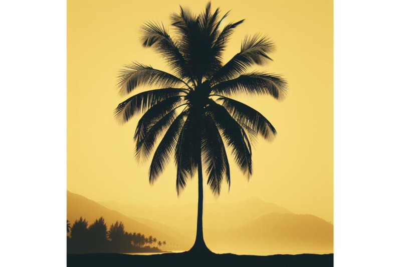 4-coconut-tree-isolated-on-white-background