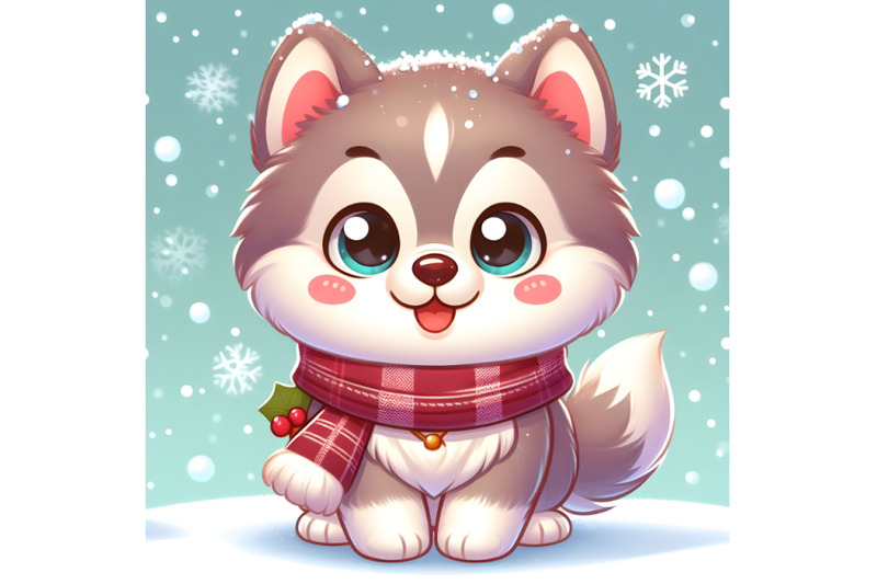 4-cute-adorable-husky-in-snowfall