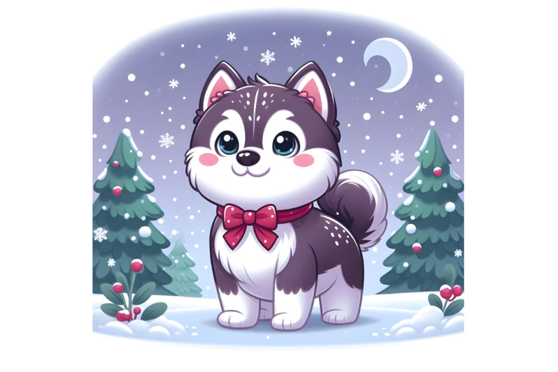 4-cute-adorable-husky-in-snowfall