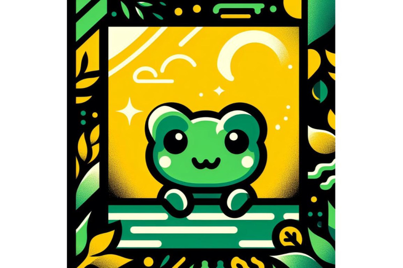 4-cute-green-frog-character