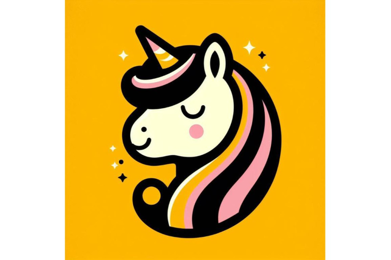 4-cute-unicorn-cartoon-horse-head