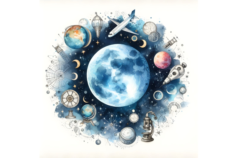 4-hand-drawn-moon-watercolor-illustration