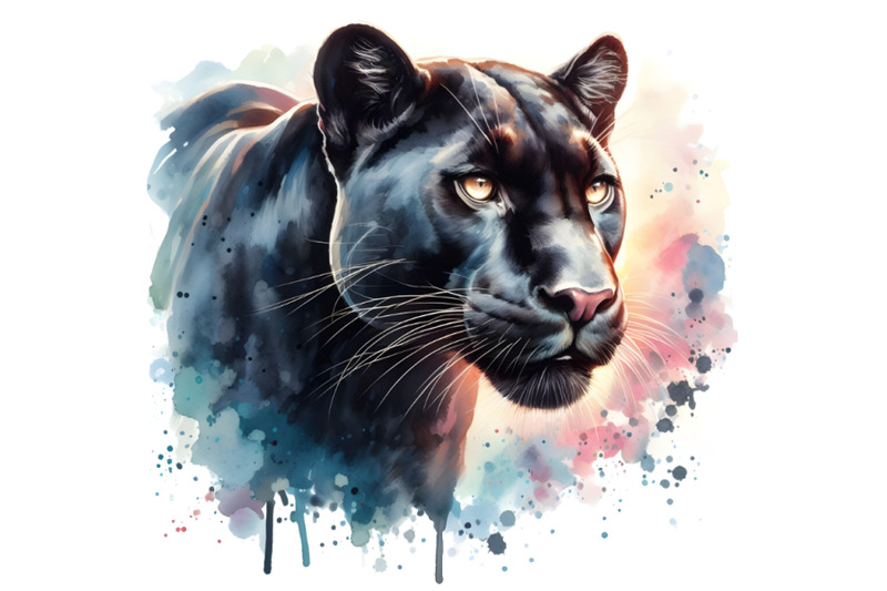 4-panther-watercolor-predator-animals-wildlife-painting
