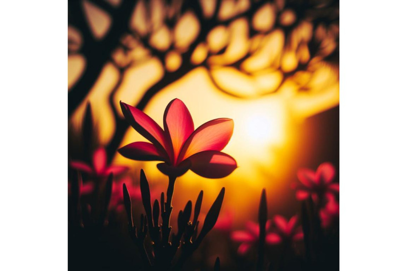 4-pink-plumeria-flower-in-garden